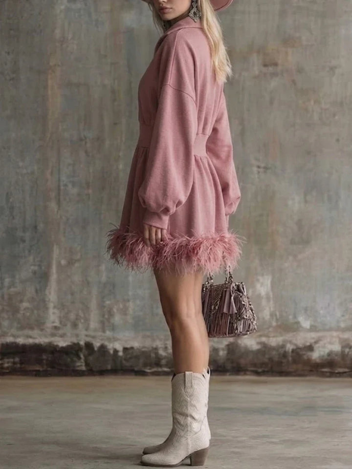 Larkin Half Zip Mini Dress