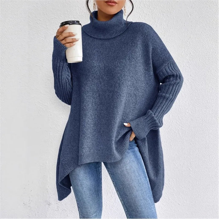 Wilhelmina Asymmetric Hem Sweater