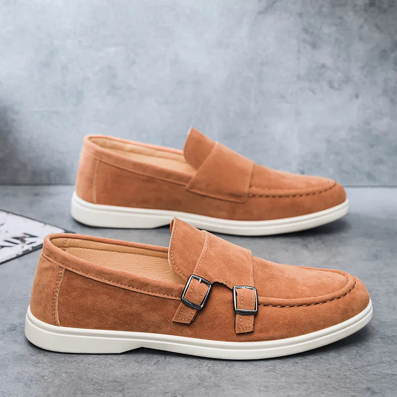 Lugano Orthopedic Double Buckle Loafers