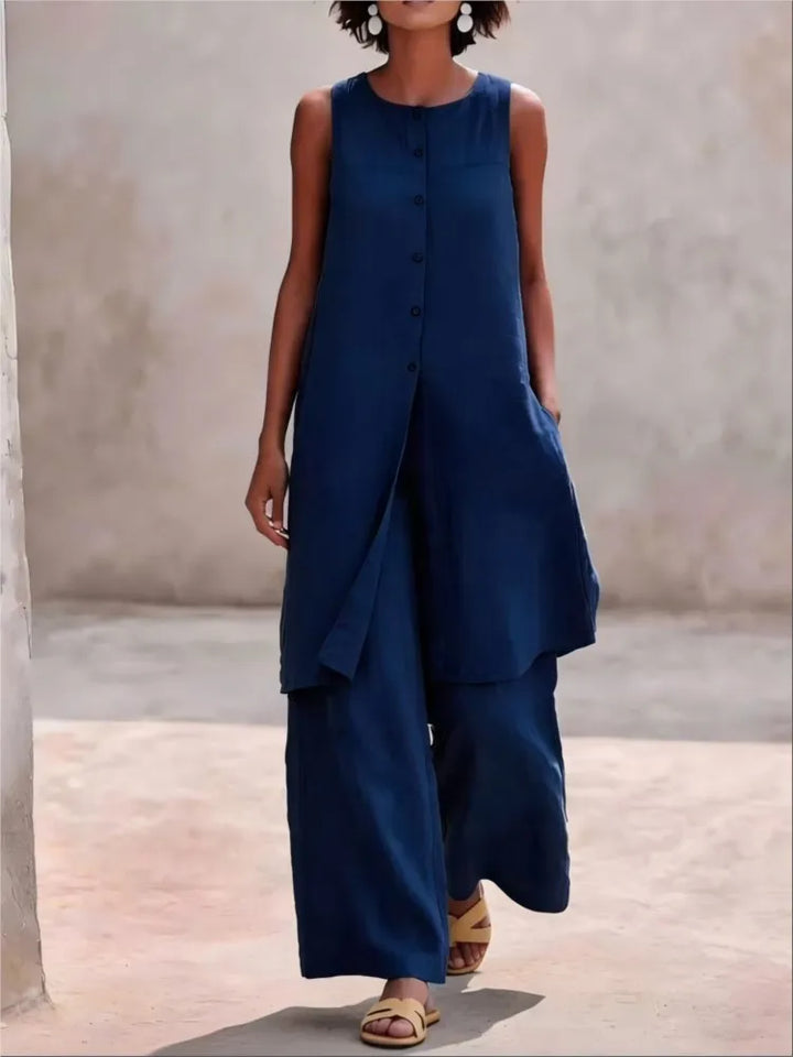 Cecilia Casual Layered Trouser Set