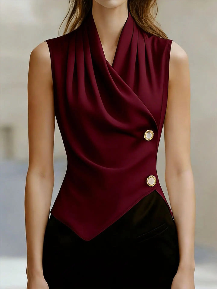 Aliana Draped Neck Blouse