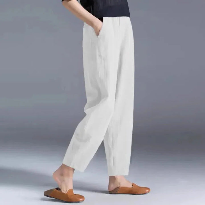 Ava Cotton Linen Harem Pants
