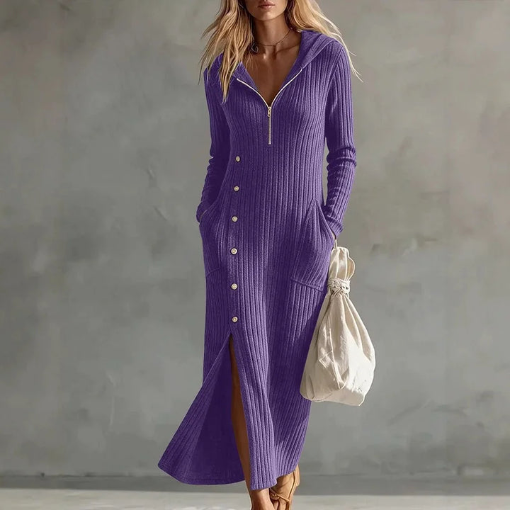 Harlowe Half Zip Hoodie Dress