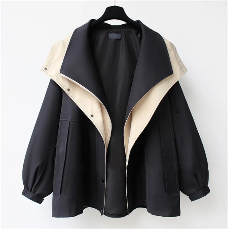 Calliope Contrast Collar Trench