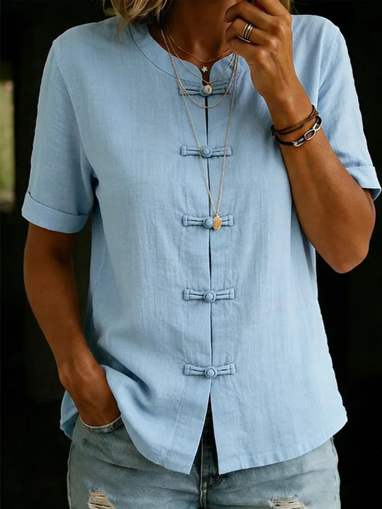 Evelyn Short Sleeve Blouse