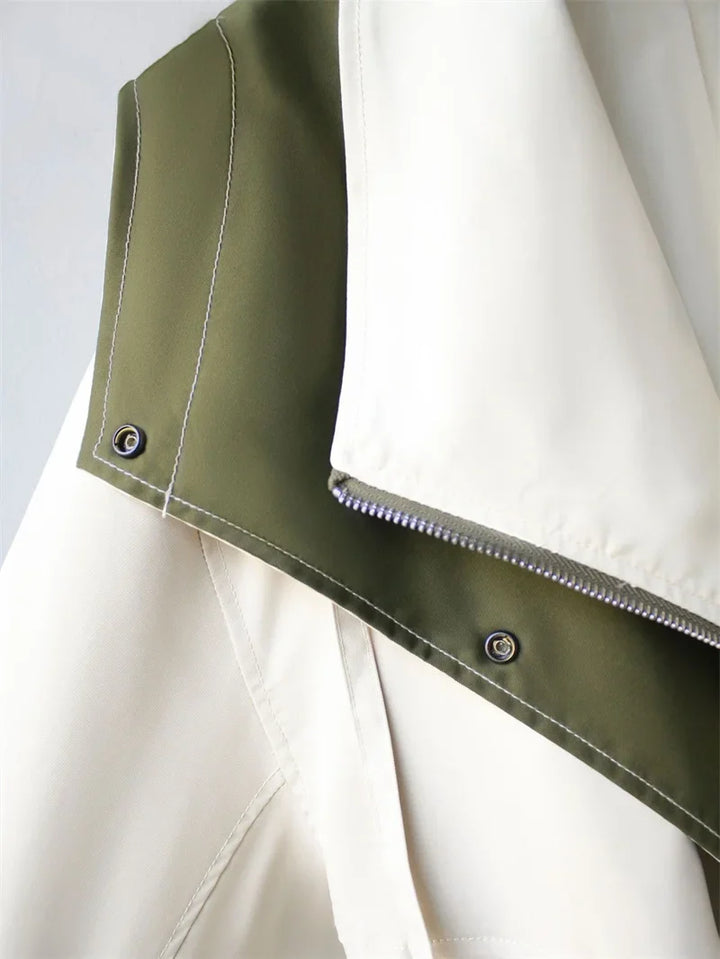 Calliope Contrast Collar Trench