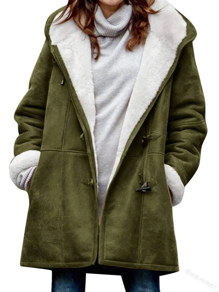 Wynter Toggle Duffle Shearling Coat
