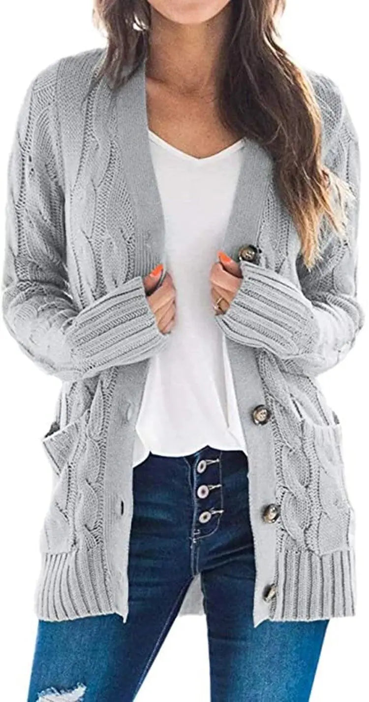 Briony Cable Knit Cardigan