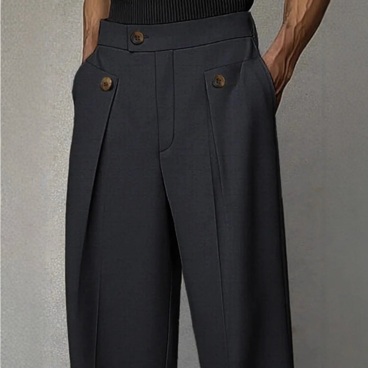 Mathias Button Tab Trousers