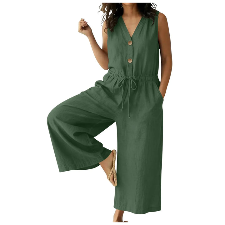 Zosia Chic Front Tie Jumpsuit