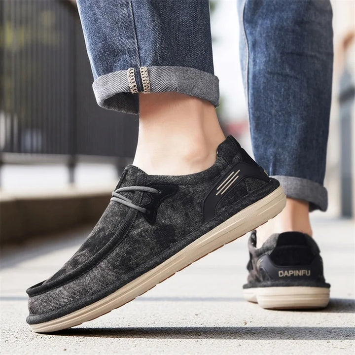Wesley Washed Canvas Loafers
