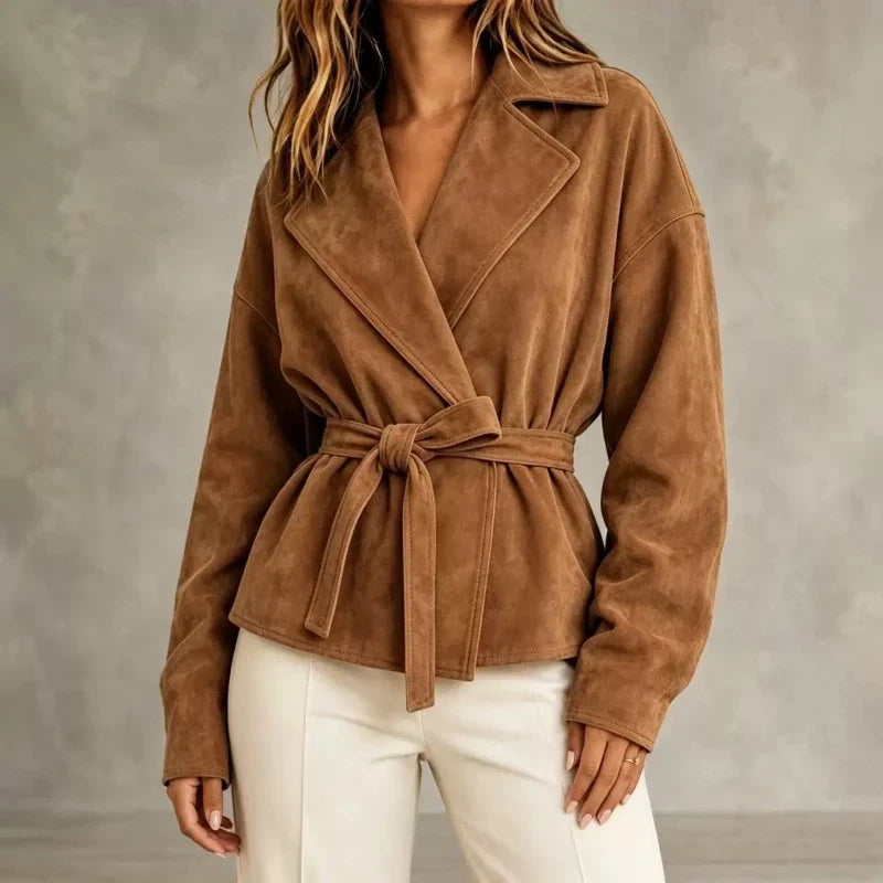 Marlena Lapel Wrap Jacket