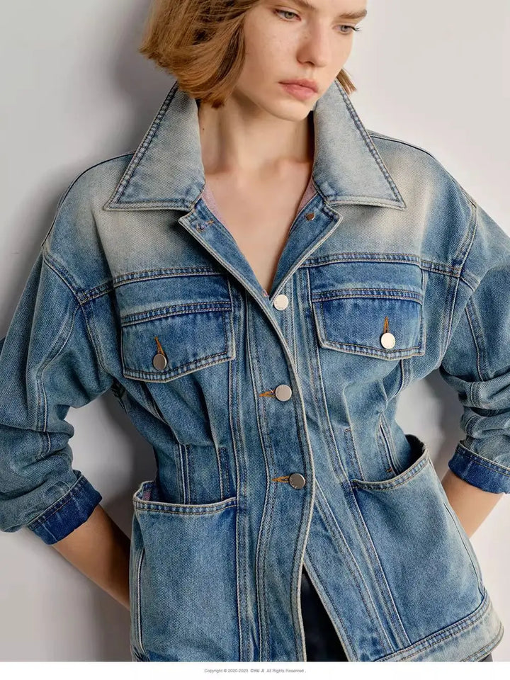 Fiona Washed Denim Jacket