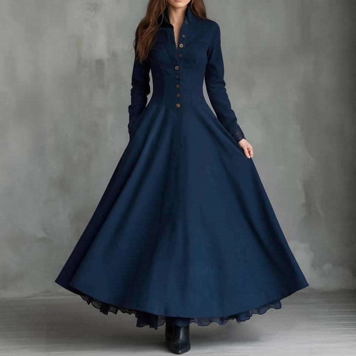 Celina Faux Suede Maxi Dress