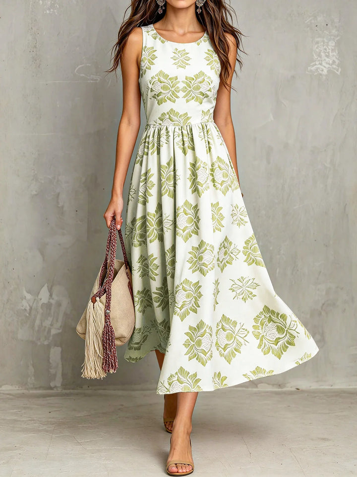 Gillian Vintage Floral Midi Dress