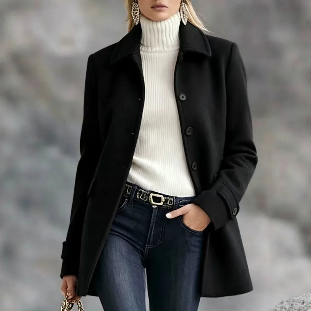 Winnifred Notched Lapel Coat