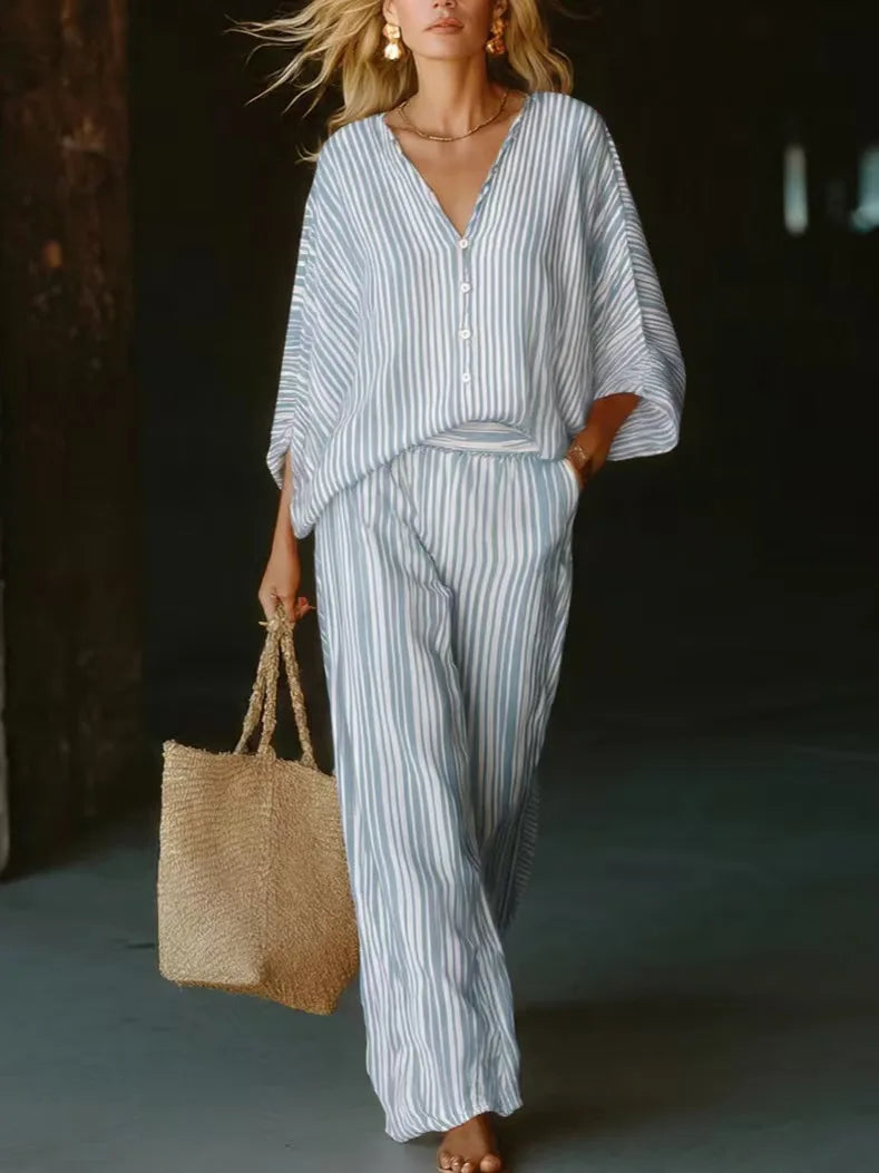 Ester Striped Matching Set