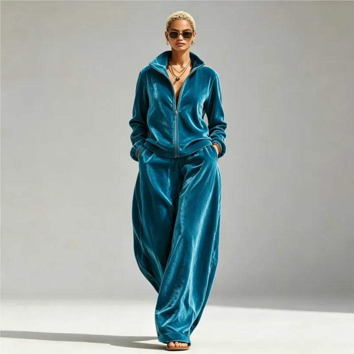 Beatrix Zip Front Two-Piece Set