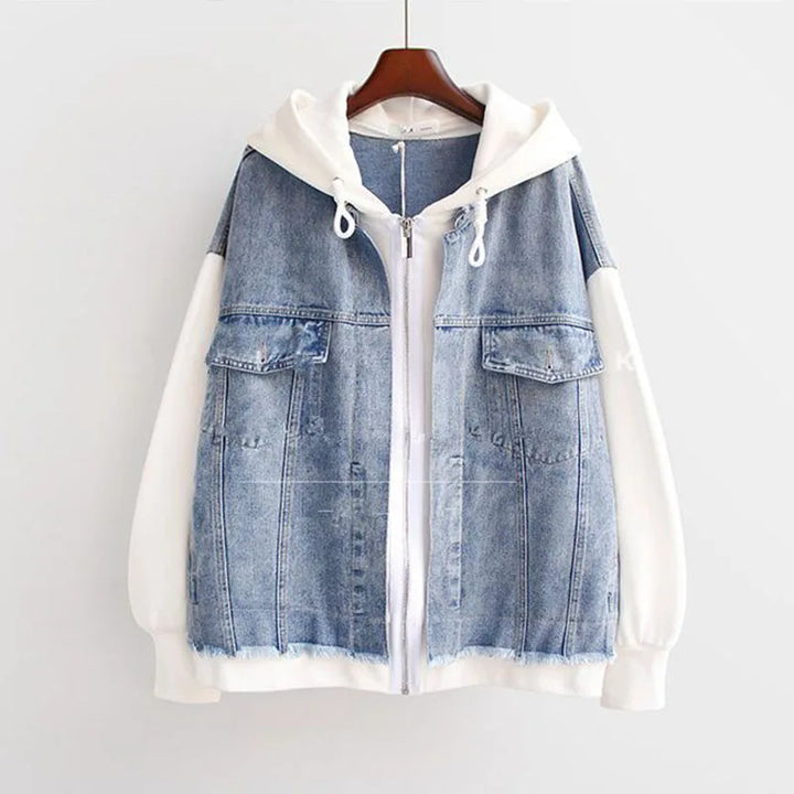 Corinne Hooded Denim Jacket