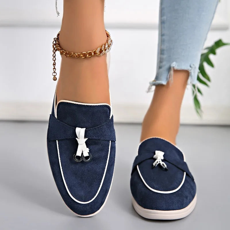 Gabrielle Tassel Mule Loafers