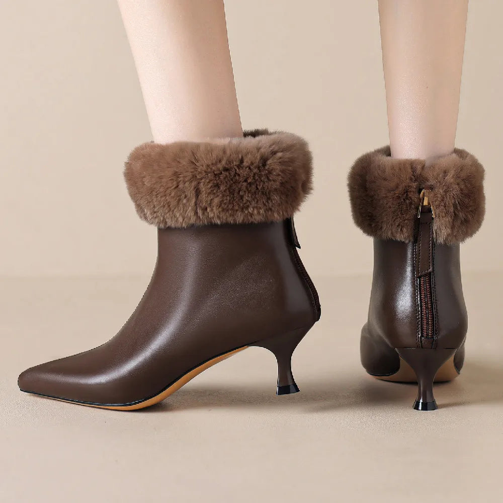 Claire Leather Ankle Boots