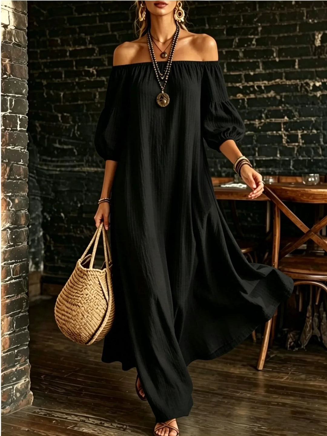 Sarai Off Shoulder Maxi Dress