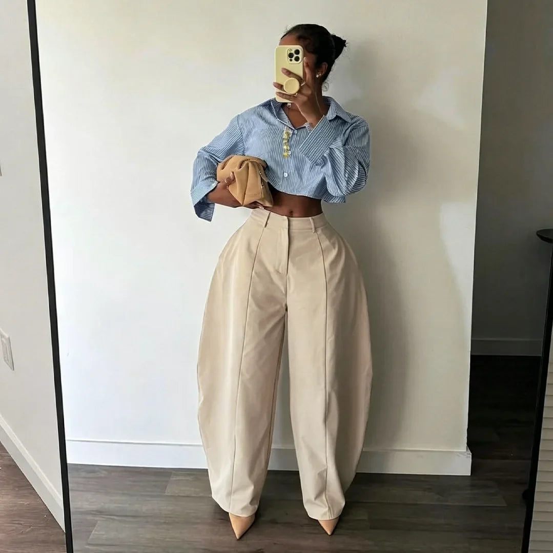 Shannon Barrel Leg Trousers