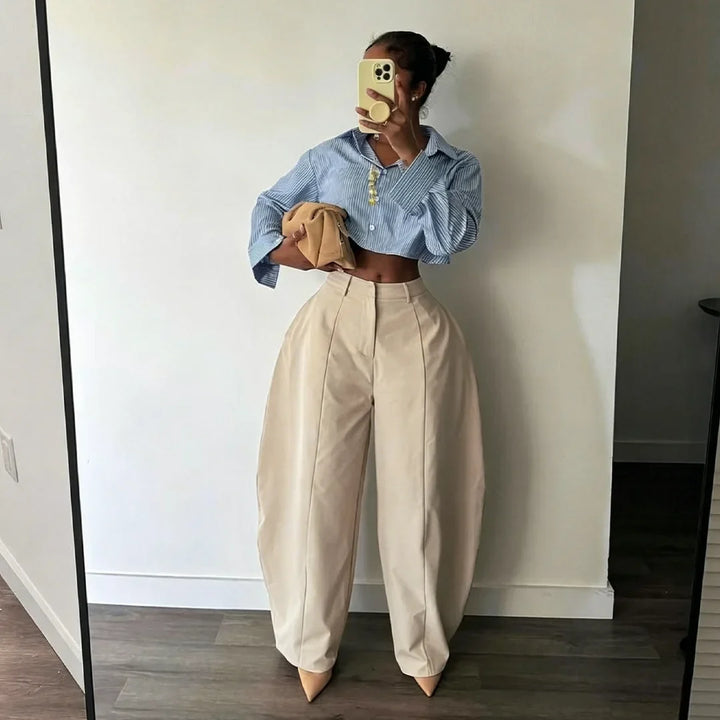 Shannon Barrel Leg Trousers