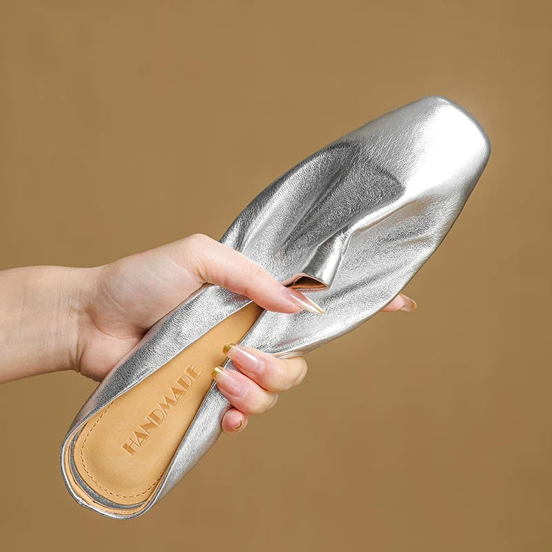 Morgan Genuine Leather Flats
