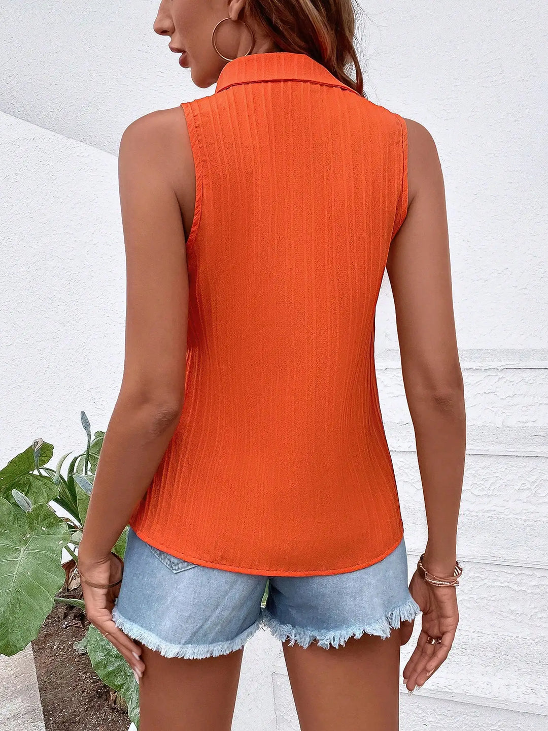 Bianca Sleeveless Button Blouse