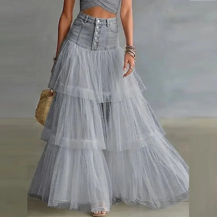 Kayla Layered Tulle Maxi Skirt