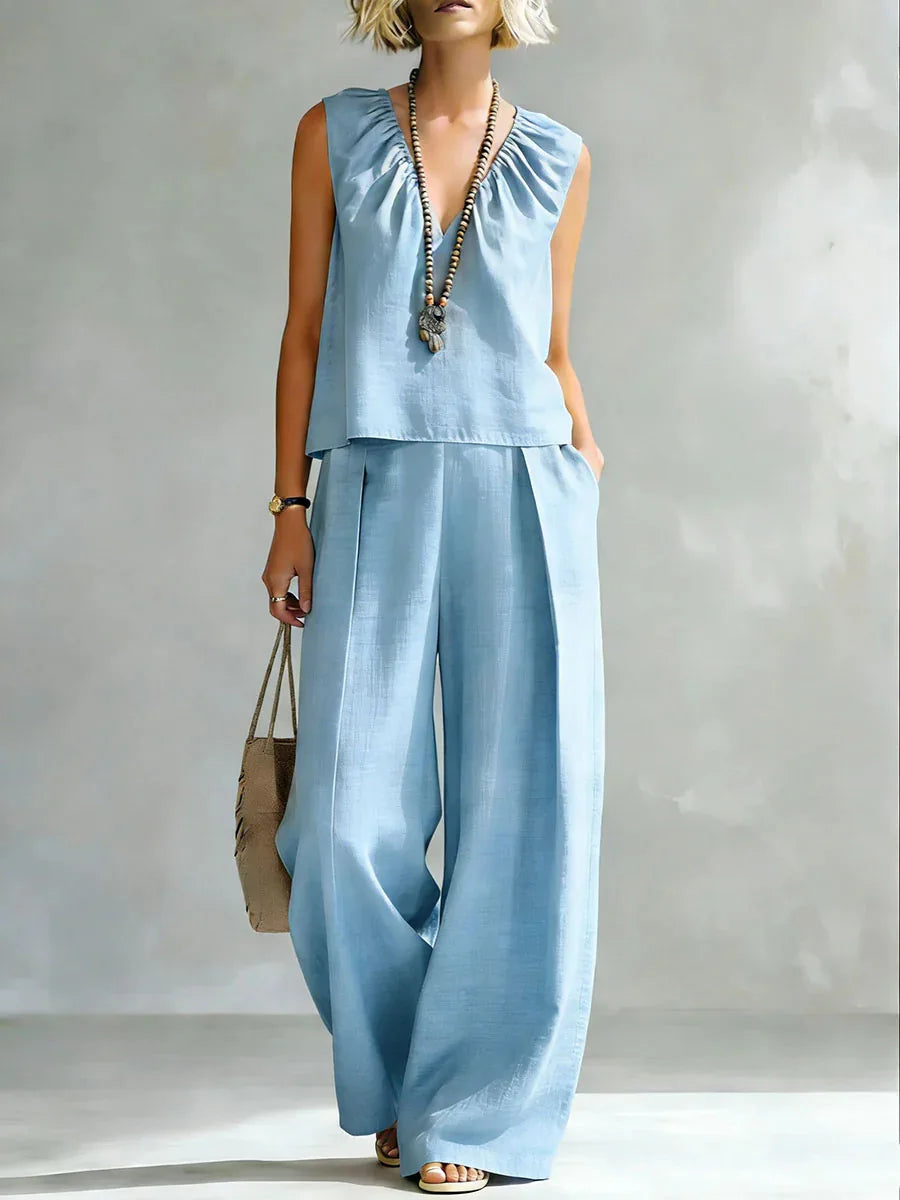 Celine Sleeveless Lounge Set