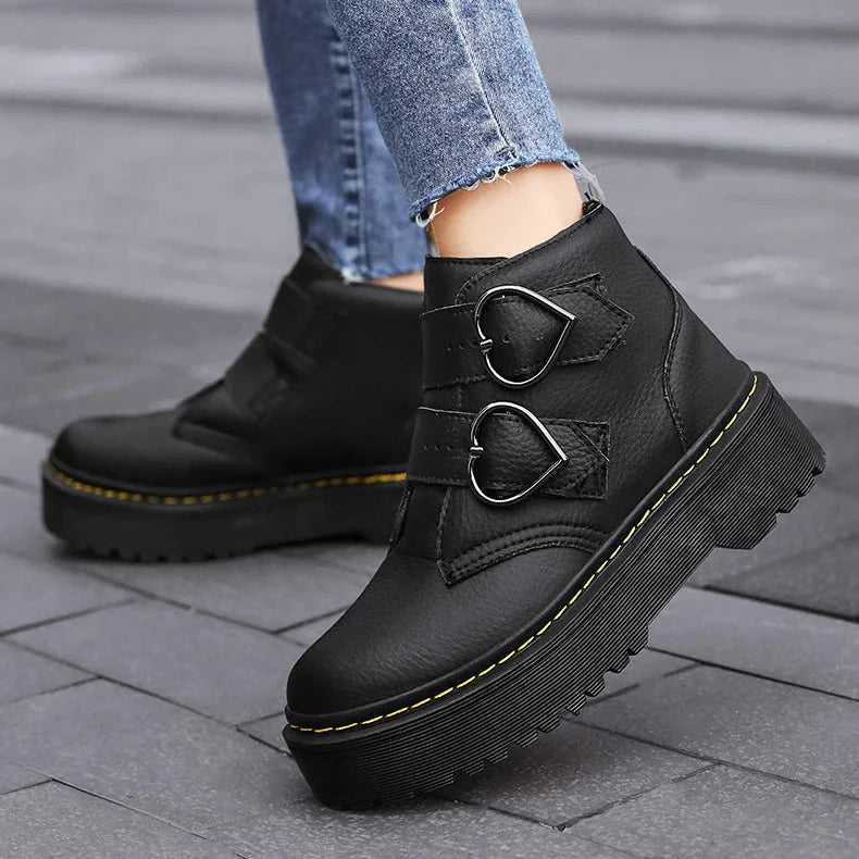 Britney Leather Platforms