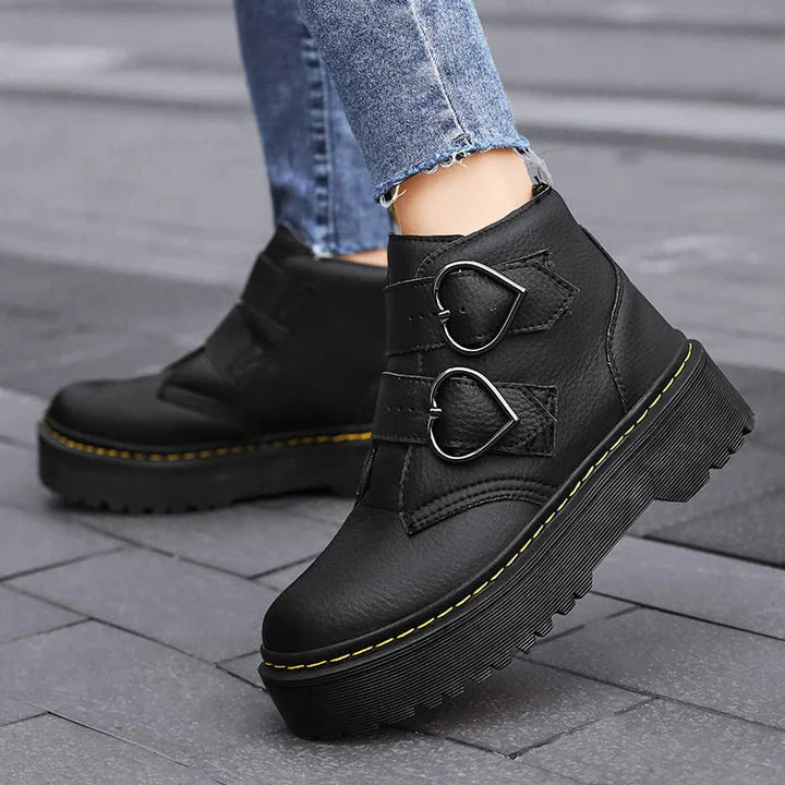 Britney Leather Platforms