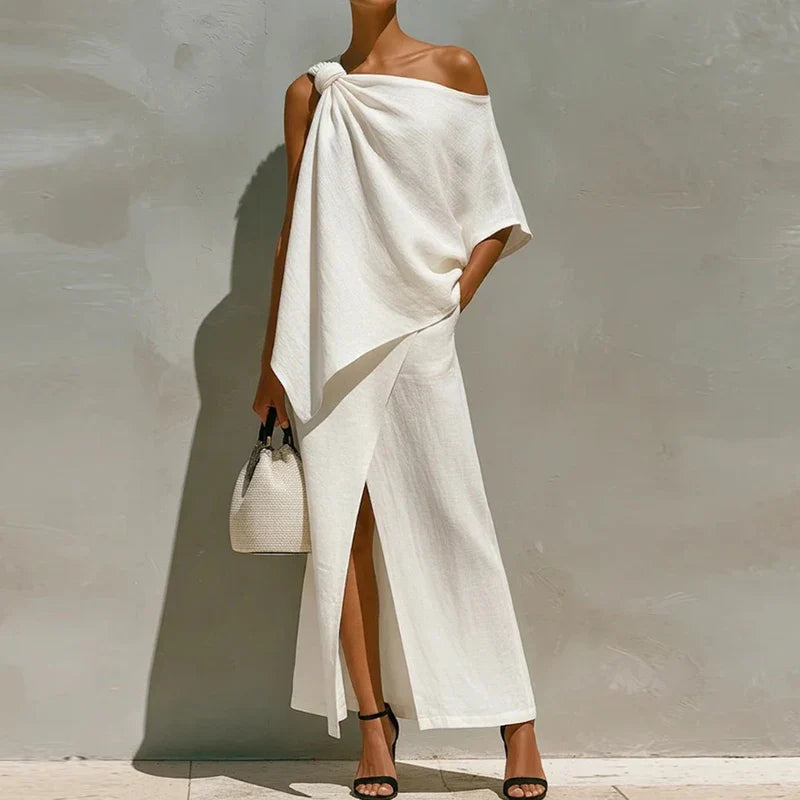 Amber One Shoulder Maxi Skirt Set
