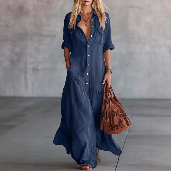 Misha Loose Tiered Long Dress