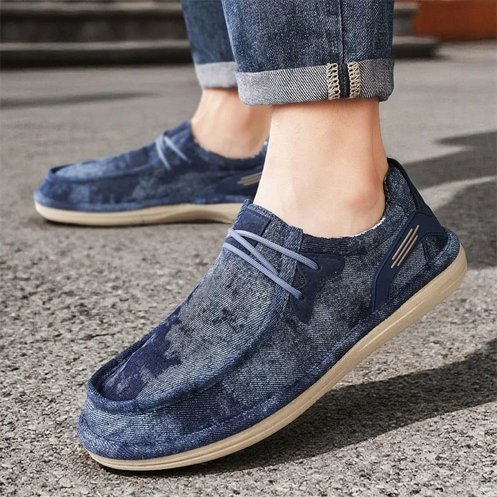Wesley Washed Canvas Loafers