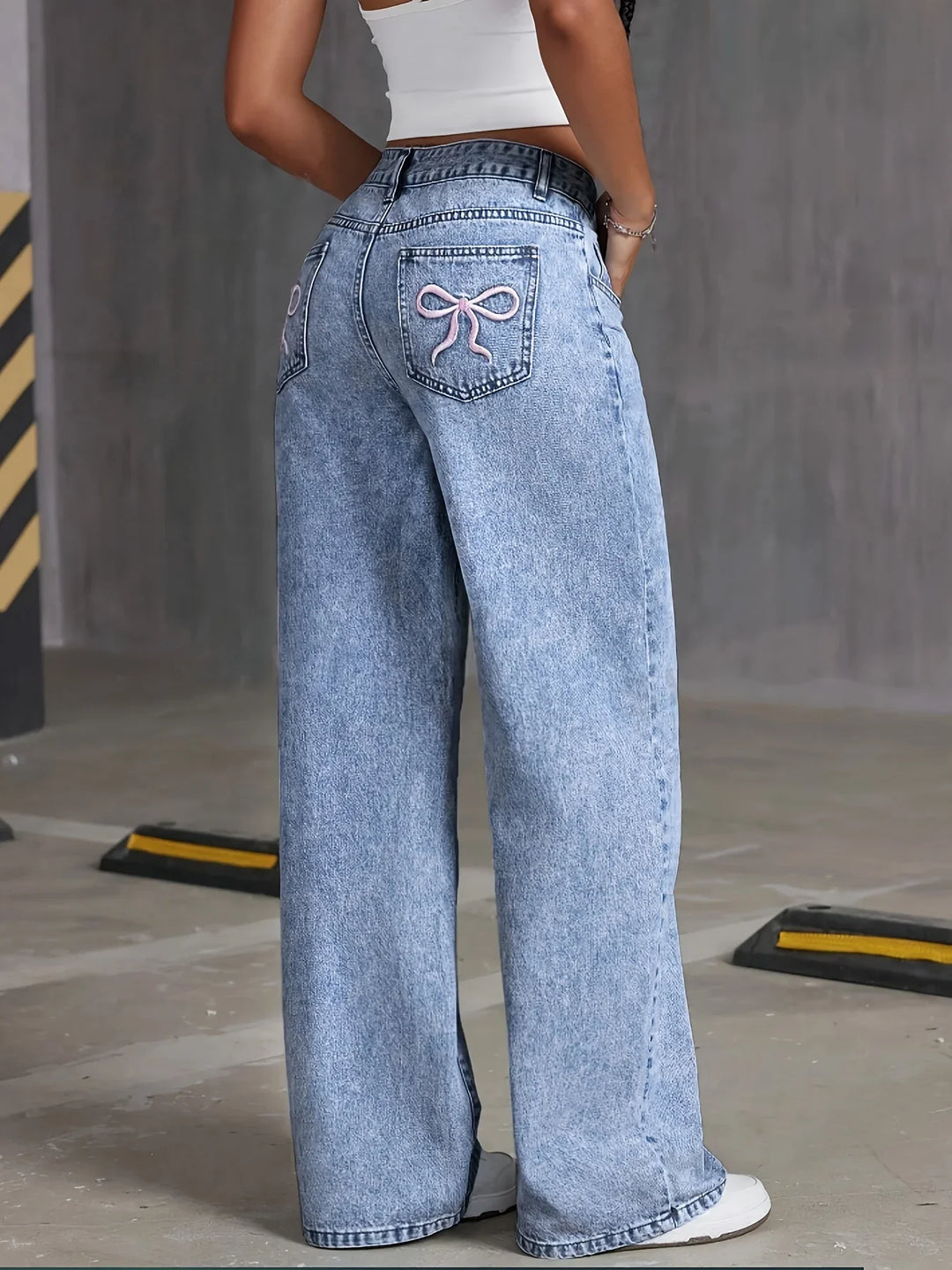 Bella High Waist Wide Leg Jeans