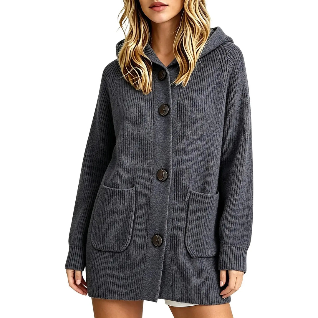 Fenrose Chunky Button Front Cardigan