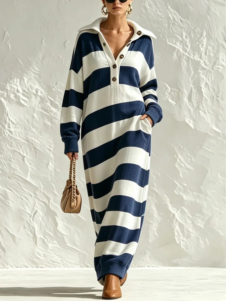 Wren Striped Polo Dress