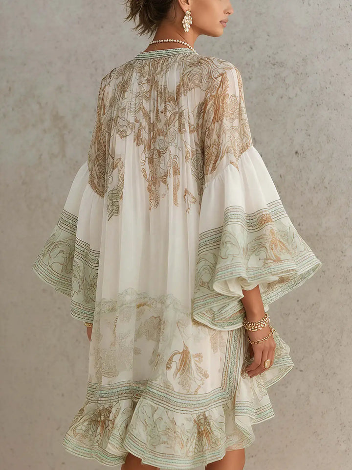 Isabelle Boho Chiffon Mini Dress