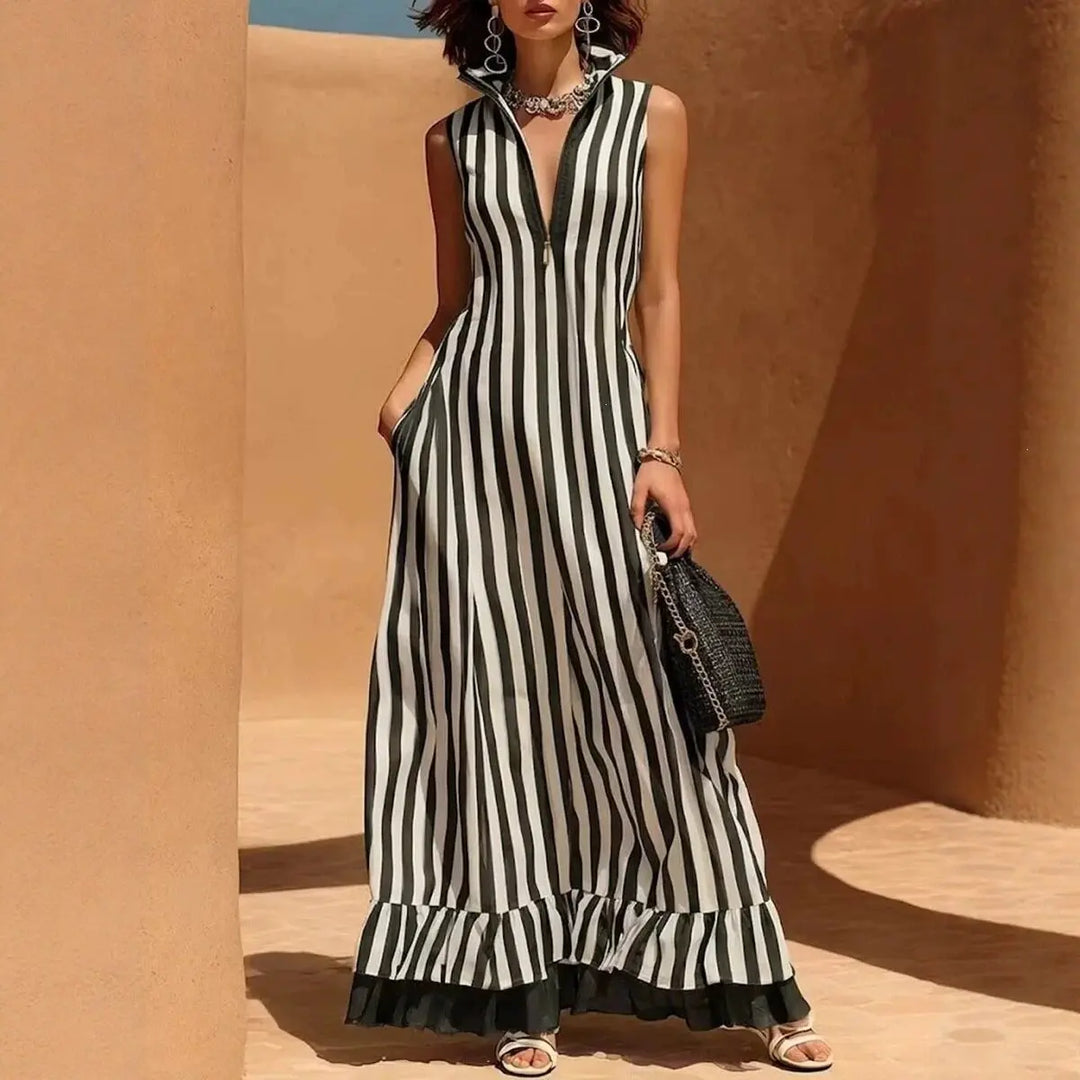 Georgia Striped Maxi Dress