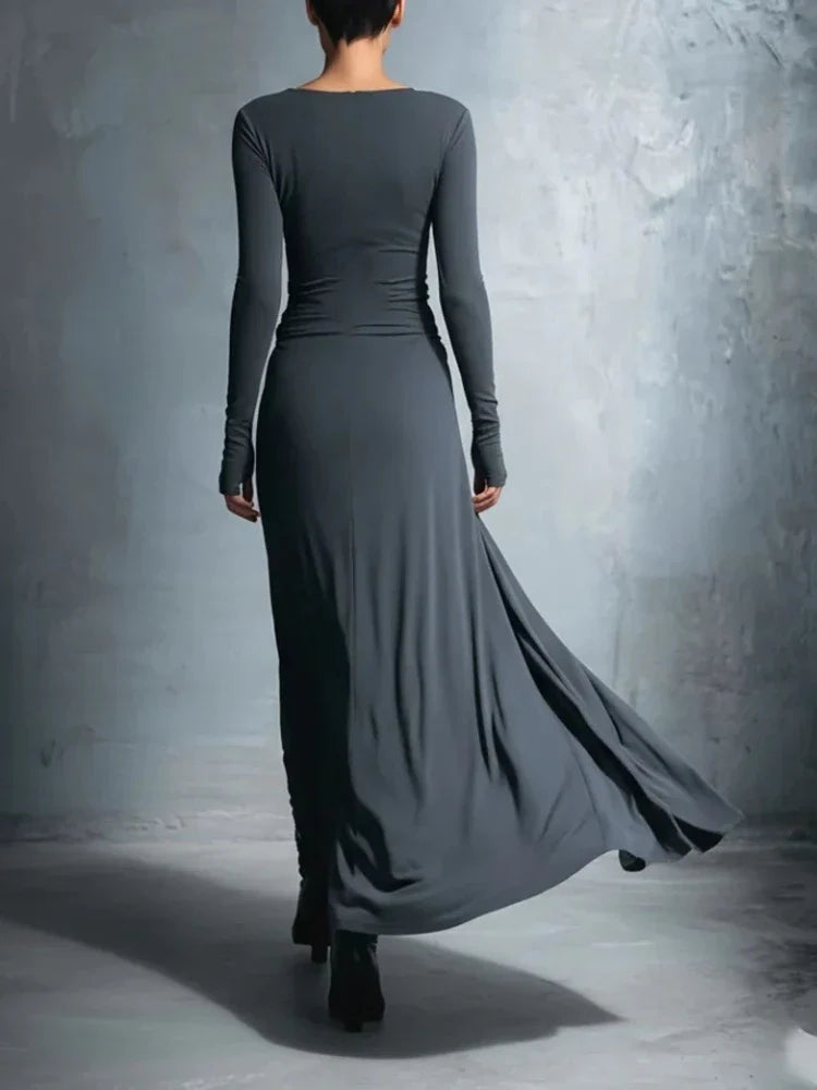 Sabrielle Twisted Waist Maxi Dress