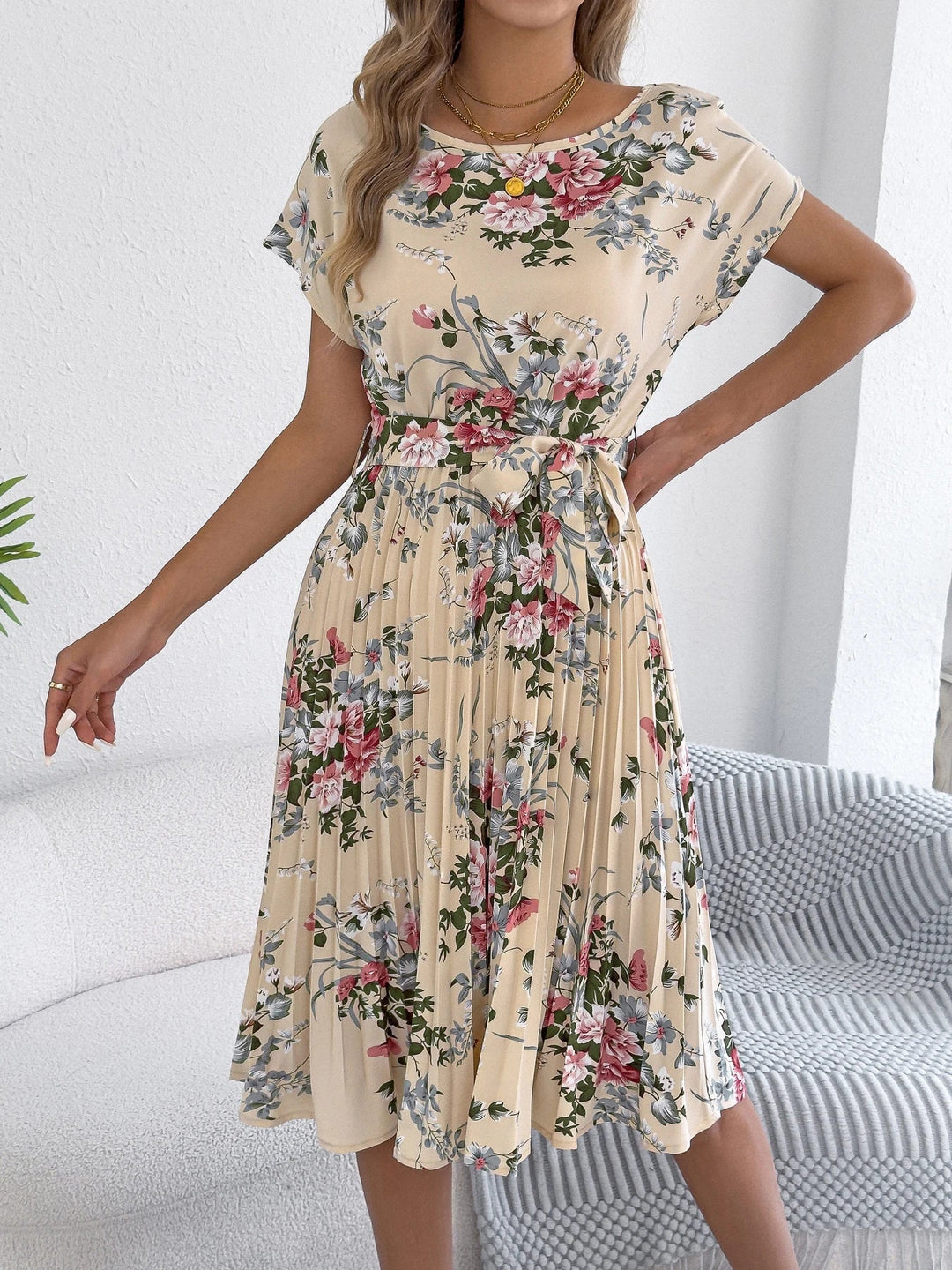 Florence Floral Midi Dress