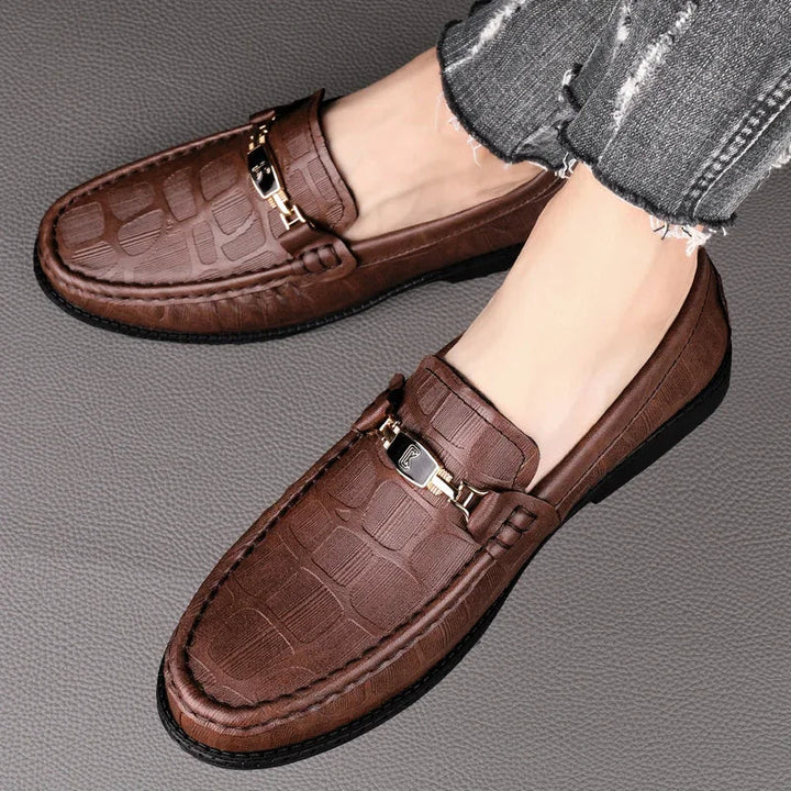 Newport Slip On Leather Moccasins