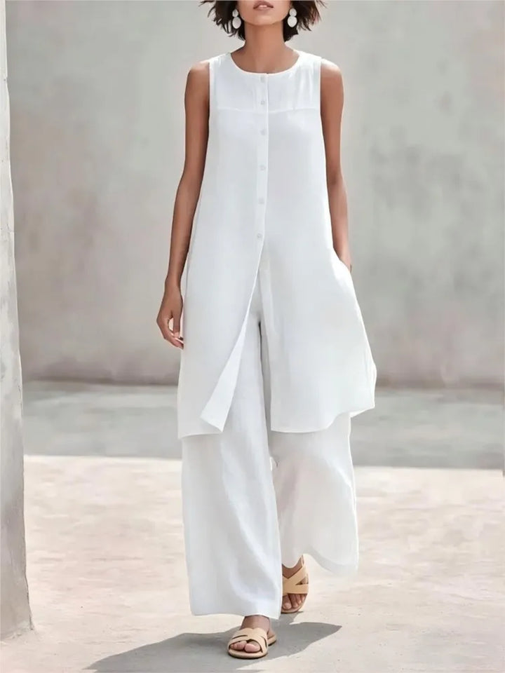 Cecilia Casual Layered Trouser Set