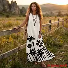 Avielle Floral Print Sleeveless Maxi Dress