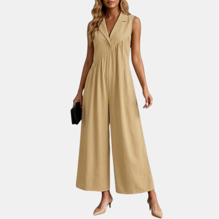 Cassandra Relaxed Wide Leg Jumpsuit
