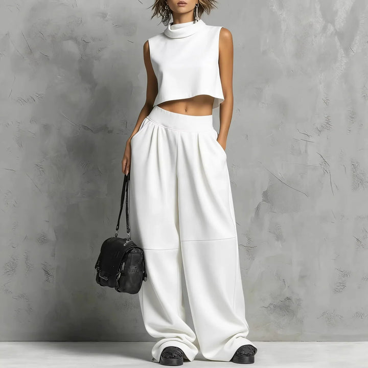 Valentina Crop Top & Trouser Set