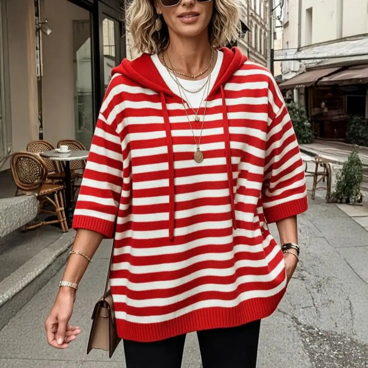 Simone Drawstring Hood Sweater